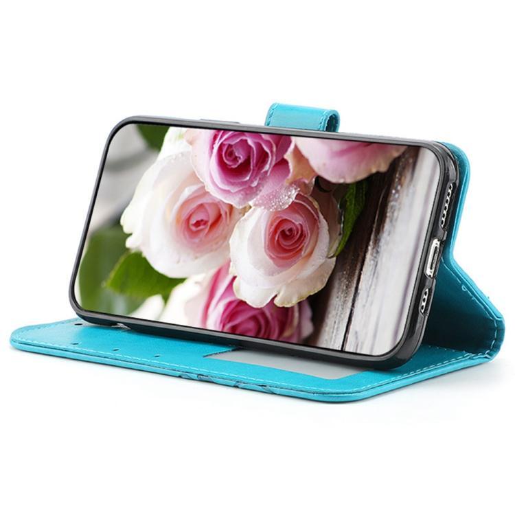 Funda de teléfono de piel con relieve de mariposa rosa, For iPhone 18 Pro / 17 Pro, For iPhone 18 Pro Max / 17 Pro Max, For iPhone 17e / 16e, For iPhone 17, For iPhone Air