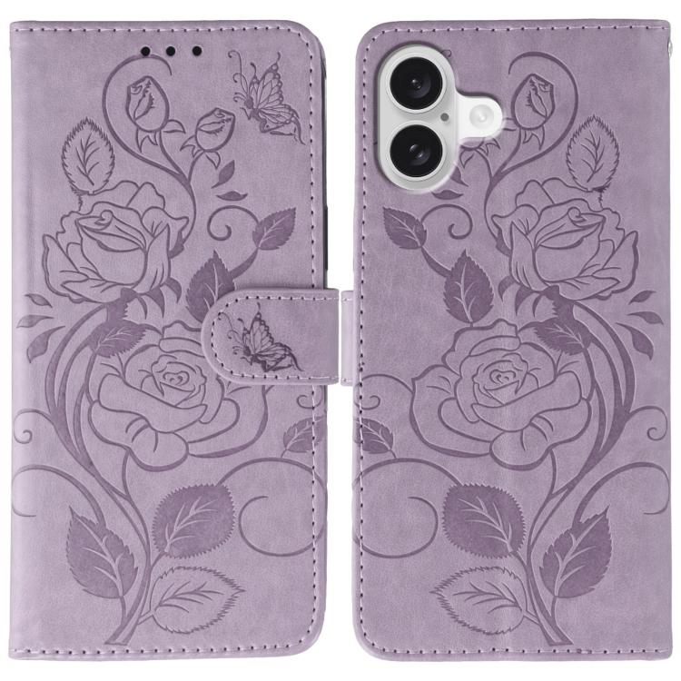 Funda de teléfono de piel con relieve de mariposa rosa, For iPhone 18 Pro / 17 Pro, For iPhone 18 Pro Max / 17 Pro Max, For iPhone 17e / 16e, For iPhone 17, For iPhone Air