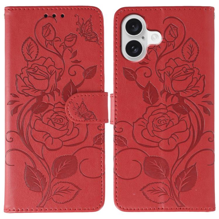 Funda de teléfono de piel con relieve de mariposa rosa, For iPhone 18 Pro / 17 Pro, For iPhone 18 Pro Max / 17 Pro Max, For iPhone 17e / 16e, For iPhone 17, For iPhone Air