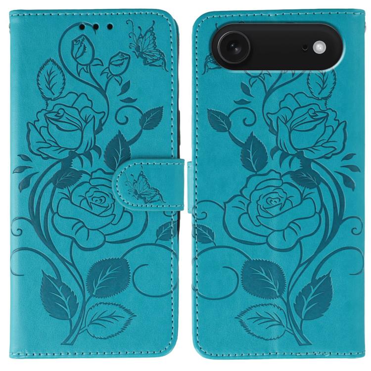 Funda de teléfono de piel con relieve de mariposa rosa, For iPhone 18 Pro / 17 Pro, For iPhone 18 Pro Max / 17 Pro Max, For iPhone 17e / 16e, For iPhone 17, For iPhone Air