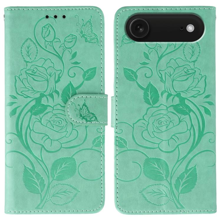 Funda de teléfono de piel con relieve de mariposa rosa, For iPhone 18 Pro / 17 Pro, For iPhone 18 Pro Max / 17 Pro Max, For iPhone 17e / 16e, For iPhone 17, For iPhone Air