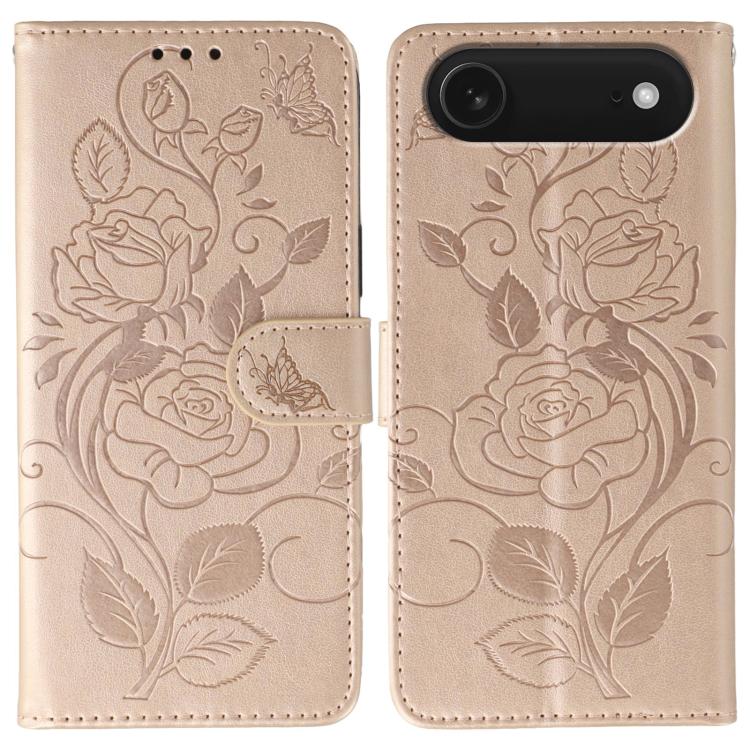 Funda de teléfono de piel con relieve de mariposa rosa, For iPhone 18 Pro / 17 Pro, For iPhone 18 Pro Max / 17 Pro Max, For iPhone 17e / 16e, For iPhone 17, For iPhone Air