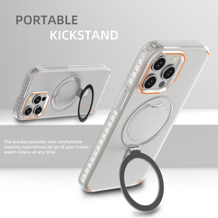 Funda para teléfono colorida con soporte de anillo MagSafe 2 en 1, For iPhone 15 Pro Max, For iPhone 15 Pro, For iPhone 15 Plus, For iPhone 15