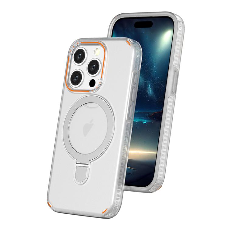 Funda para teléfono colorida con soporte de anillo MagSafe 2 en 1, For iPhone 15 Pro Max, For iPhone 15 Pro, For iPhone 15 Plus, For iPhone 15