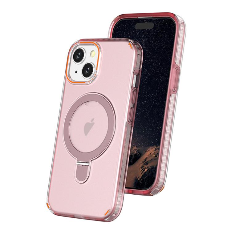 Funda para teléfono colorida con soporte de anillo MagSafe 2 en 1, For iPhone 15 Pro Max, For iPhone 15 Pro, For iPhone 15 Plus, For iPhone 15