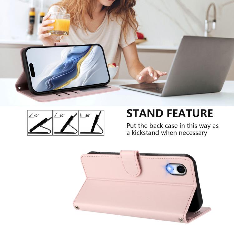 Funda para teléfono de piel con forma de corazón y gato en relieve, con correa de mano., For iPhone XR, For iPhone XS Max, For iPhone 7 Plus / 8 Plus