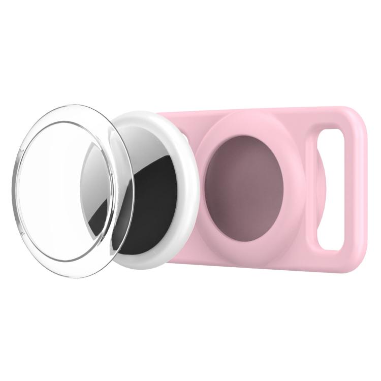 Funda transparente de policarbonato para collar rastreador de mascotas de silicona xDfind, For AirTag 2nd Gen / AirTag 1st Gen