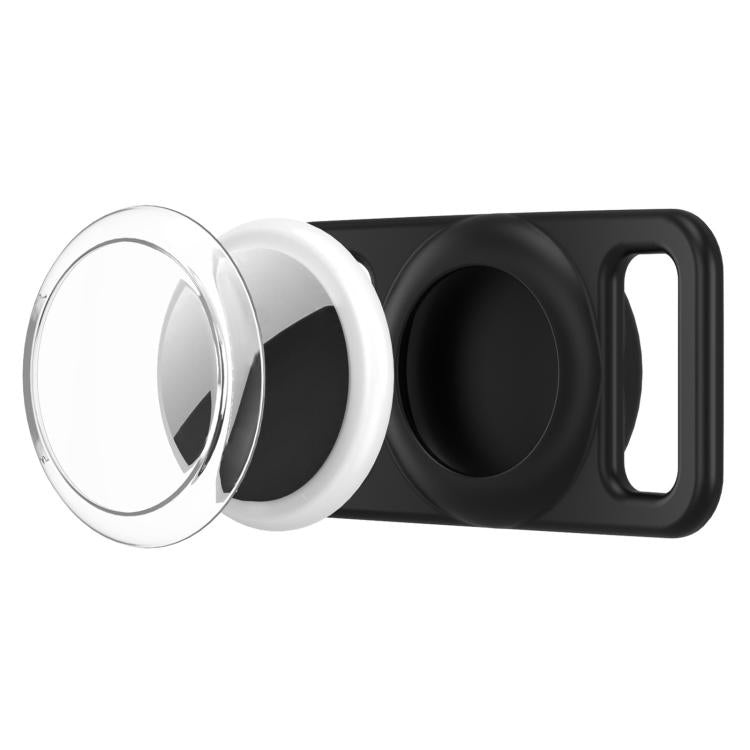 Funda transparente de policarbonato para collar rastreador de mascotas de silicona xDfind, For AirTag 2nd Gen / AirTag 1st Gen