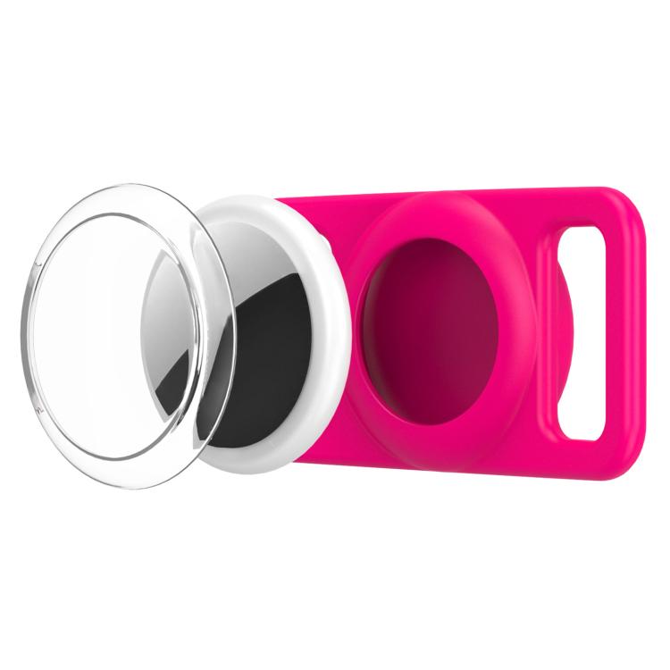 Funda transparente de policarbonato para collar rastreador de mascotas de silicona xDfind, For AirTag 2nd Gen / AirTag 1st Gen