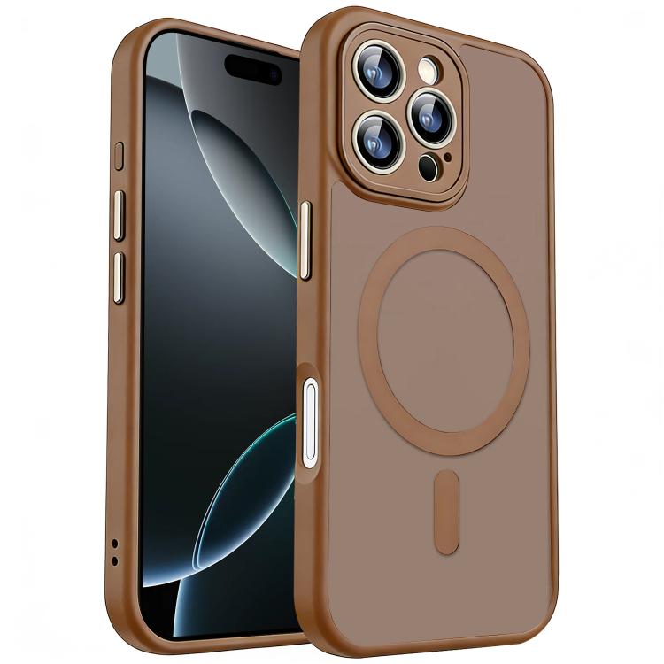 Funda magnética esmerilada con textura de piel XDcase con protector de lente, For iPhone 17e / 16e, For iPhone 16 Pro Max, For iPhone 16 Pro, For iPhone 16 Plus, For iPhone 16, For iPhone 15 Pro Max, For iPhone 15 Pro, For iPhone 15, For iPhone 14 Plus...