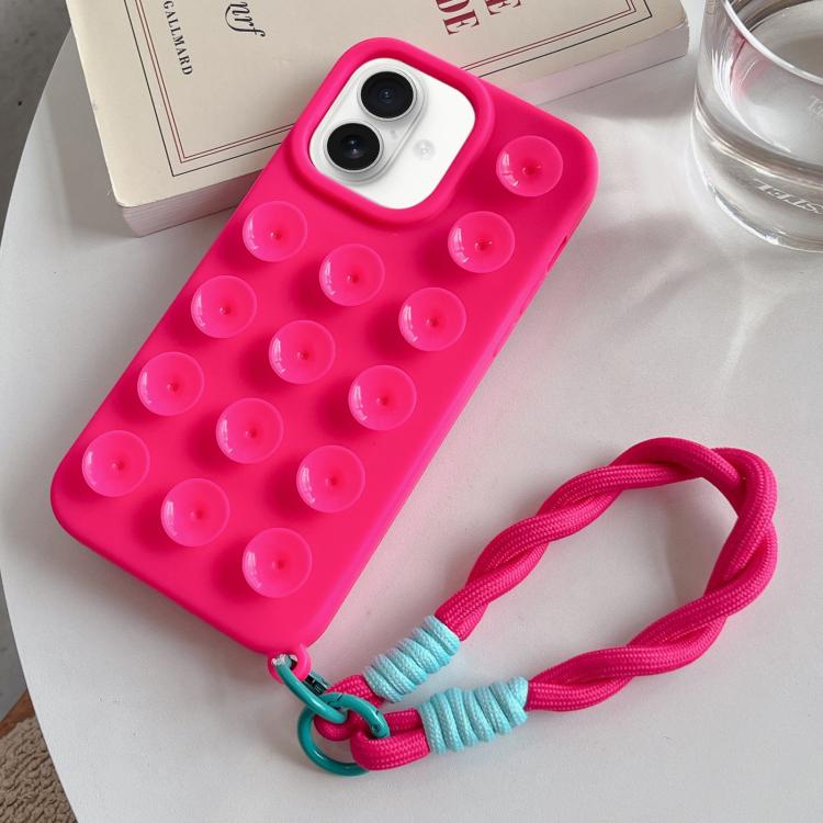 Funda de silicona sencilla con ventosa y cordón para teléfono., For iPhone 17 Pro Max, For iPhone 17 Pro, For iPhone 17, For iPhone Air, For iPhone 16 Pro Max, For iPhone 16 Pro, For iPhone 16 Plus, For iPhone 16