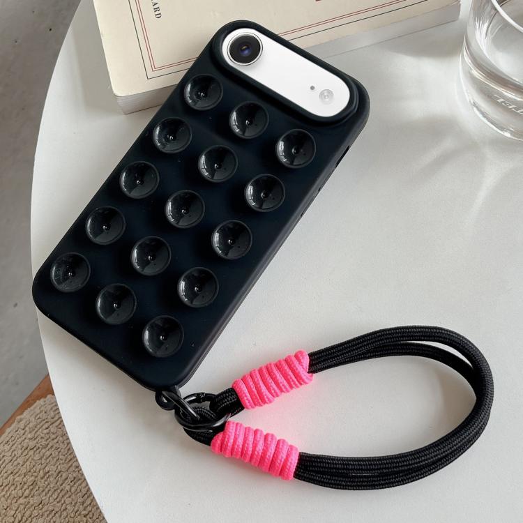 Funda de silicona sencilla con ventosa y cordón para teléfono., For iPhone 17 Pro Max, For iPhone 17 Pro, For iPhone 17, For iPhone Air, For iPhone 16 Pro Max, For iPhone 16 Pro, For iPhone 16 Plus, For iPhone 16