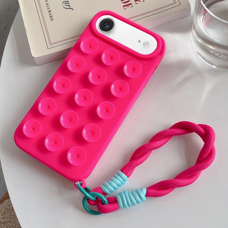 Funda de silicona sencilla con ventosa y cordón para teléfono., For iPhone 17 Pro Max, For iPhone 17 Pro, For iPhone 17, For iPhone Air, For iPhone 16 Pro Max, For iPhone 16 Pro, For iPhone 16 Plus, For iPhone 16