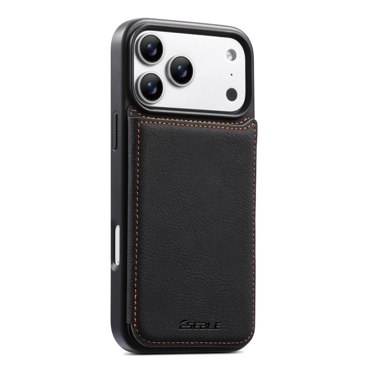Funda para teléfono ESEBLE con textura retro, doble hebilla y ranura para tarjetas., For iPhone 17e / 16e, For iPhone 17 Pro Max, For iPhone 17 Pro, For iPhone 17, For iPhone Air, For iPhone 16 Pro Max, For iPhone 16 Pro, For iPhone 16                 ...