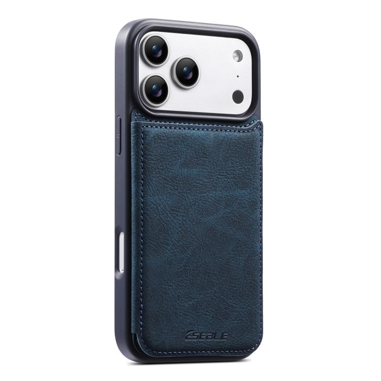 Funda para teléfono ESEBLE con textura retro, doble hebilla y ranura para tarjetas., For iPhone 17e / 16e, For iPhone 17 Pro Max, For iPhone 17 Pro, For iPhone 17, For iPhone Air, For iPhone 16 Pro Max, For iPhone 16 Pro, For iPhone 16                 ...