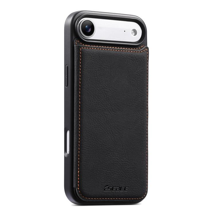 Funda para teléfono ESEBLE con textura retro, doble hebilla y ranura para tarjetas., For iPhone 17e / 16e, For iPhone 17 Pro Max, For iPhone 17 Pro, For iPhone 17, For iPhone Air, For iPhone 16 Pro Max, For iPhone 16 Pro, For iPhone 16                 ...