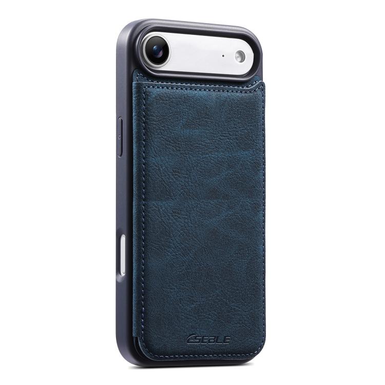 Funda para teléfono ESEBLE con textura retro, doble hebilla y ranura para tarjetas., For iPhone 17e / 16e, For iPhone 17 Pro Max, For iPhone 17 Pro, For iPhone 17, For iPhone Air, For iPhone 16 Pro Max, For iPhone 16 Pro, For iPhone 16                 ...
