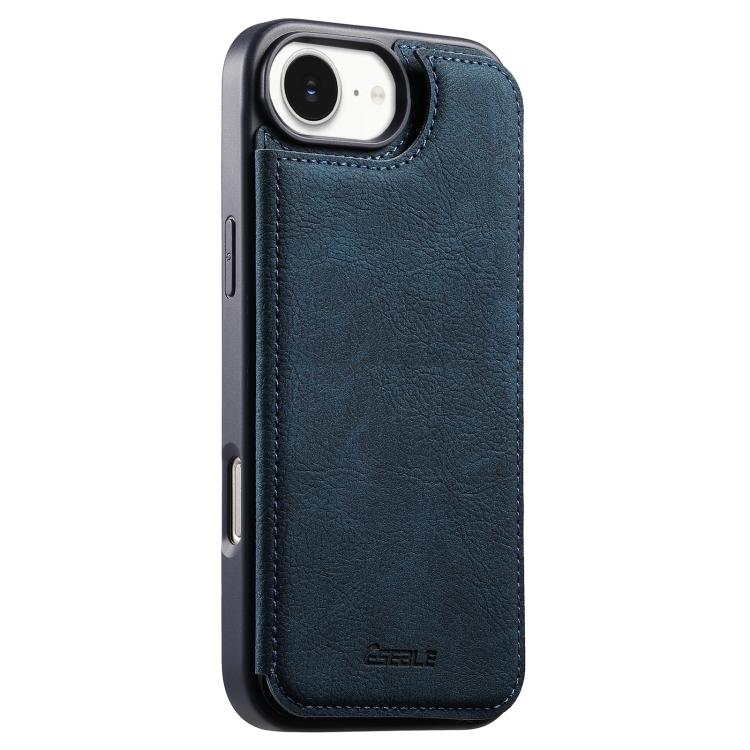 Funda para teléfono ESEBLE con textura retro, doble hebilla y ranura para tarjetas., For iPhone 17e / 16e, For iPhone 17 Pro Max, For iPhone 17 Pro, For iPhone 17, For iPhone Air, For iPhone 16 Pro Max, For iPhone 16 Pro, For iPhone 16                 ...