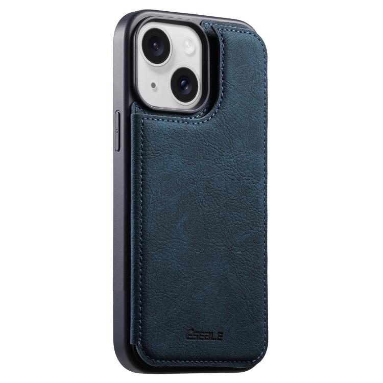 Funda para teléfono ESEBLE con textura retro, doble hebilla y ranura para tarjetas., For iPhone 17e / 16e, For iPhone 17 Pro Max, For iPhone 17 Pro, For iPhone 17, For iPhone Air, For iPhone 16 Pro Max, For iPhone 16 Pro, For iPhone 16                 ...