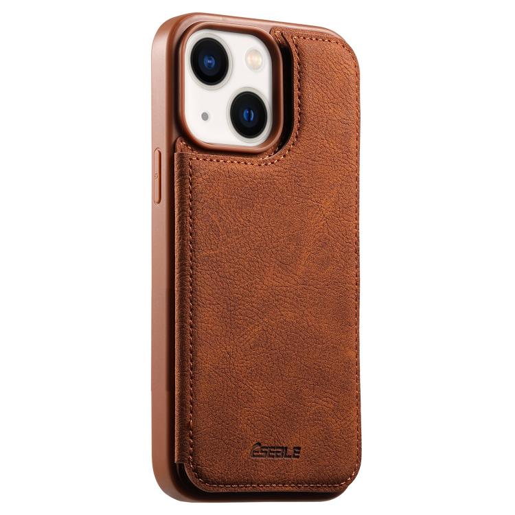 Funda para teléfono ESEBLE con textura retro, doble hebilla y ranura para tarjetas., For iPhone 17e / 16e, For iPhone 17 Pro Max, For iPhone 17 Pro, For iPhone 17, For iPhone Air, For iPhone 16 Pro Max, For iPhone 16 Pro, For iPhone 16                 ...