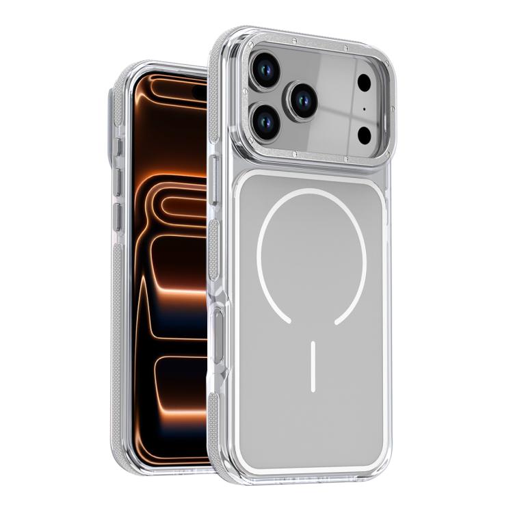 Funda magnética para teléfono de TPU y acrílico bicolor vibrante, For iPhone 16e / 17e, For iPhone 17 Pro Max, For iPhone 17 Pro, For iPhone 17, For iPhone Air, For iPhone 16 Pro Max, For iPhone 16 Pro, For iPhone 16 Plus, For iPhone 16