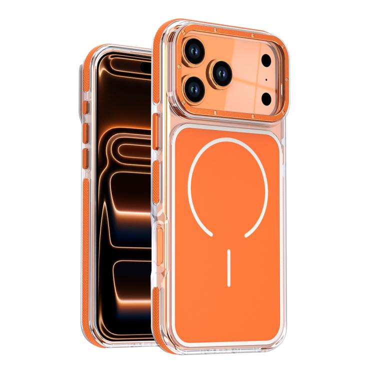 Funda magnética para teléfono de TPU y acrílico bicolor vibrante, For iPhone 16e / 17e, For iPhone 17 Pro Max, For iPhone 17 Pro, For iPhone 17, For iPhone Air, For iPhone 16 Pro Max, For iPhone 16 Pro, For iPhone 16 Plus, For iPhone 16