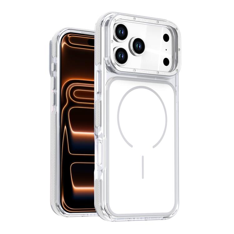 Funda magnética para teléfono de TPU y acrílico bicolor vibrante, For iPhone 16e / 17e, For iPhone 17 Pro Max, For iPhone 17 Pro, For iPhone 17, For iPhone Air, For iPhone 16 Pro Max, For iPhone 16 Pro, For iPhone 16 Plus, For iPhone 16