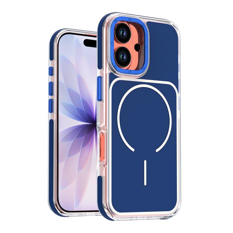 Funda magnética para teléfono de TPU y acrílico bicolor vibrante, For iPhone 16e / 17e, For iPhone 17 Pro Max, For iPhone 17 Pro, For iPhone 17, For iPhone Air, For iPhone 16 Pro Max, For iPhone 16 Pro, For iPhone 16 Plus, For iPhone 16
