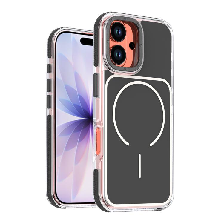 Funda magnética para teléfono de TPU y acrílico bicolor vibrante, For iPhone 16e / 17e, For iPhone 17 Pro Max, For iPhone 17 Pro, For iPhone 17, For iPhone Air, For iPhone 16 Pro Max, For iPhone 16 Pro, For iPhone 16 Plus, For iPhone 16