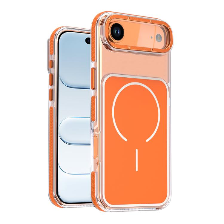 Funda magnética para teléfono de TPU y acrílico bicolor vibrante, For iPhone 16e / 17e, For iPhone 17 Pro Max, For iPhone 17 Pro, For iPhone 17, For iPhone Air, For iPhone 16 Pro Max, For iPhone 16 Pro, For iPhone 16 Plus, For iPhone 16