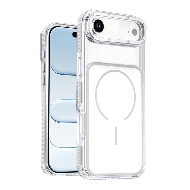 Funda magnética para teléfono de TPU y acrílico bicolor vibrante, For iPhone 16e / 17e, For iPhone 17 Pro Max, For iPhone 17 Pro, For iPhone 17, For iPhone Air, For iPhone 16 Pro Max, For iPhone 16 Pro, For iPhone 16 Plus, For iPhone 16