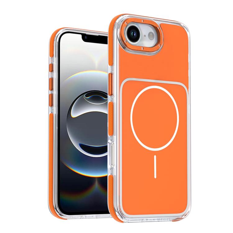 Funda magnética para teléfono de TPU y acrílico bicolor vibrante, For iPhone 16e / 17e, For iPhone 17 Pro Max, For iPhone 17 Pro, For iPhone 17, For iPhone Air, For iPhone 16 Pro Max, For iPhone 16 Pro, For iPhone 16 Plus, For iPhone 16