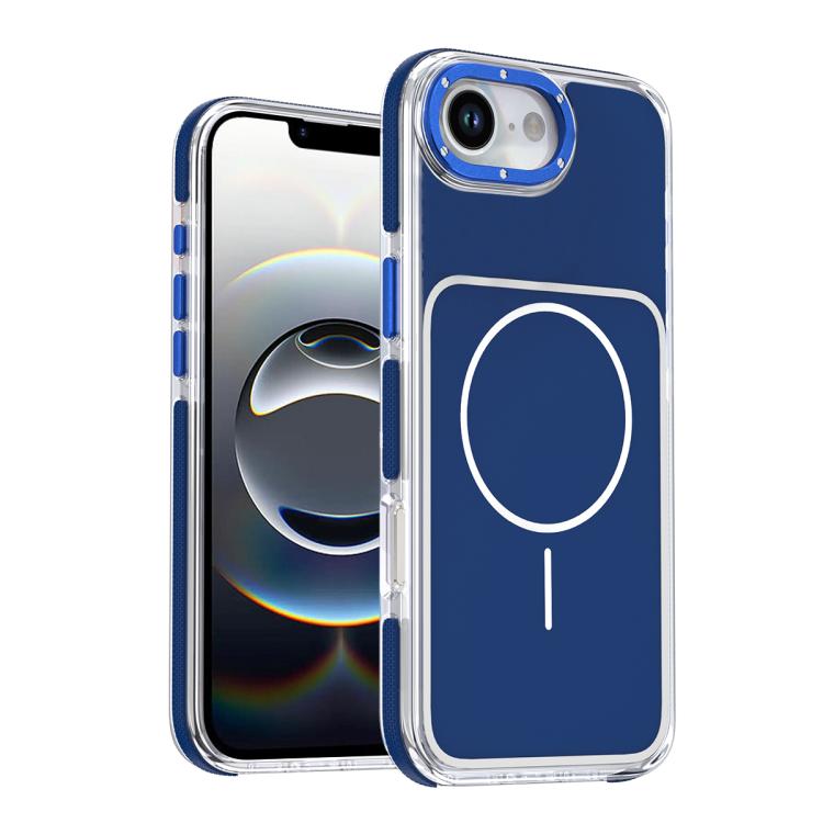 Funda magnética para teléfono de TPU y acrílico bicolor vibrante, For iPhone 16e / 17e, For iPhone 17 Pro Max, For iPhone 17 Pro, For iPhone 17, For iPhone Air, For iPhone 16 Pro Max, For iPhone 16 Pro, For iPhone 16 Plus, For iPhone 16
