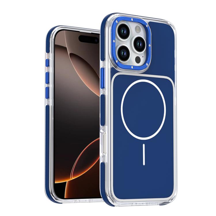 Funda magnética para teléfono de TPU y acrílico bicolor vibrante, For iPhone 16e / 17e, For iPhone 17 Pro Max, For iPhone 17 Pro, For iPhone 17, For iPhone Air, For iPhone 16 Pro Max, For iPhone 16 Pro, For iPhone 16 Plus, For iPhone 16
