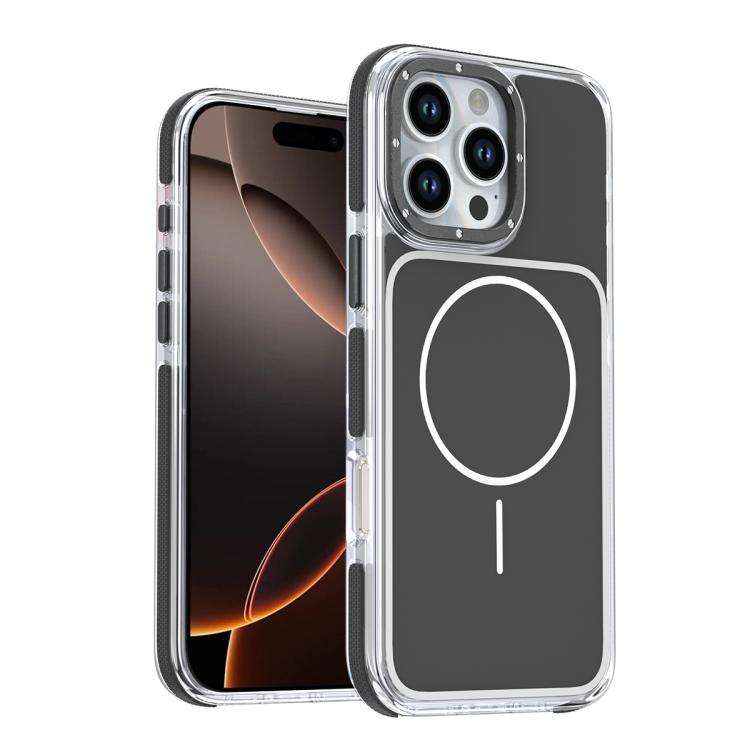 Funda magnética para teléfono de TPU y acrílico bicolor vibrante, For iPhone 16e / 17e, For iPhone 17 Pro Max, For iPhone 17 Pro, For iPhone 17, For iPhone Air, For iPhone 16 Pro Max, For iPhone 16 Pro, For iPhone 16 Plus, For iPhone 16