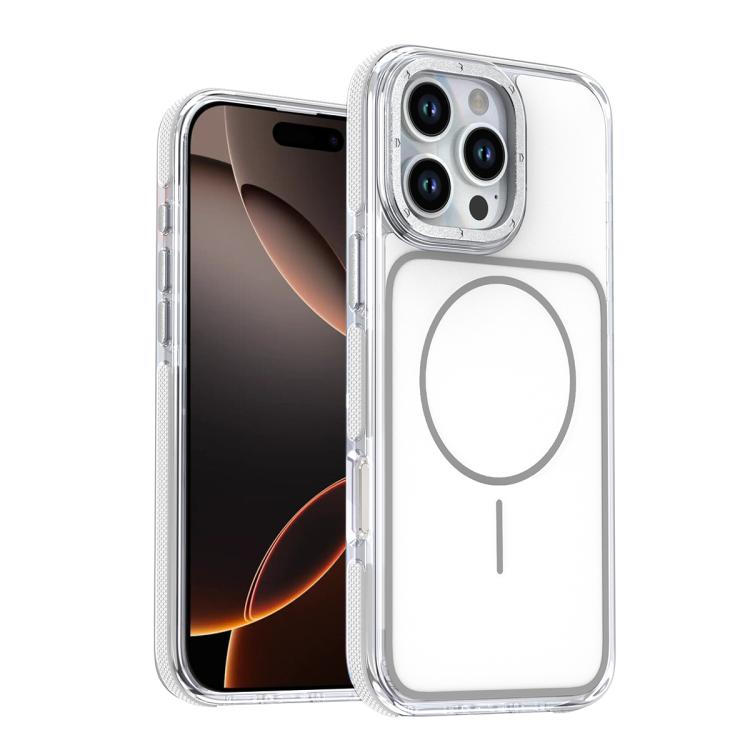 Funda magnética para teléfono de TPU y acrílico bicolor vibrante, For iPhone 16e / 17e, For iPhone 17 Pro Max, For iPhone 17 Pro, For iPhone 17, For iPhone Air, For iPhone 16 Pro Max, For iPhone 16 Pro, For iPhone 16 Plus, For iPhone 16