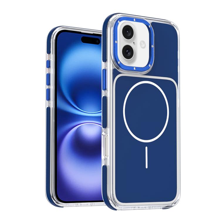 Funda magnética para teléfono de TPU y acrílico bicolor vibrante, For iPhone 16e / 17e, For iPhone 17 Pro Max, For iPhone 17 Pro, For iPhone 17, For iPhone Air, For iPhone 16 Pro Max, For iPhone 16 Pro, For iPhone 16 Plus, For iPhone 16
