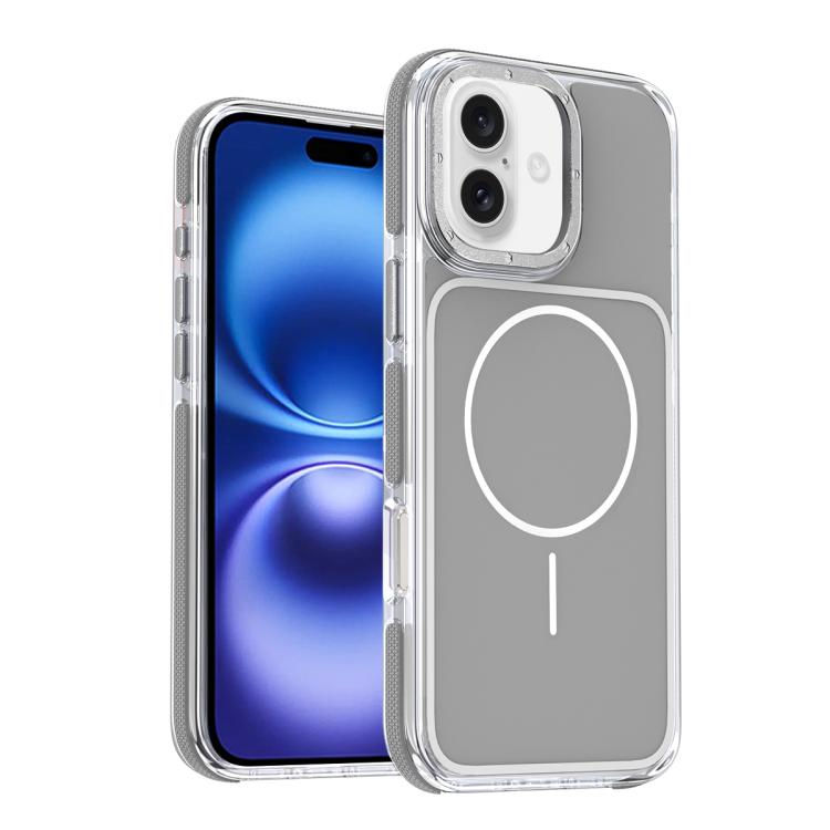 Funda magnética para teléfono de TPU y acrílico bicolor vibrante, For iPhone 16e / 17e, For iPhone 17 Pro Max, For iPhone 17 Pro, For iPhone 17, For iPhone Air, For iPhone 16 Pro Max, For iPhone 16 Pro, For iPhone 16 Plus, For iPhone 16
