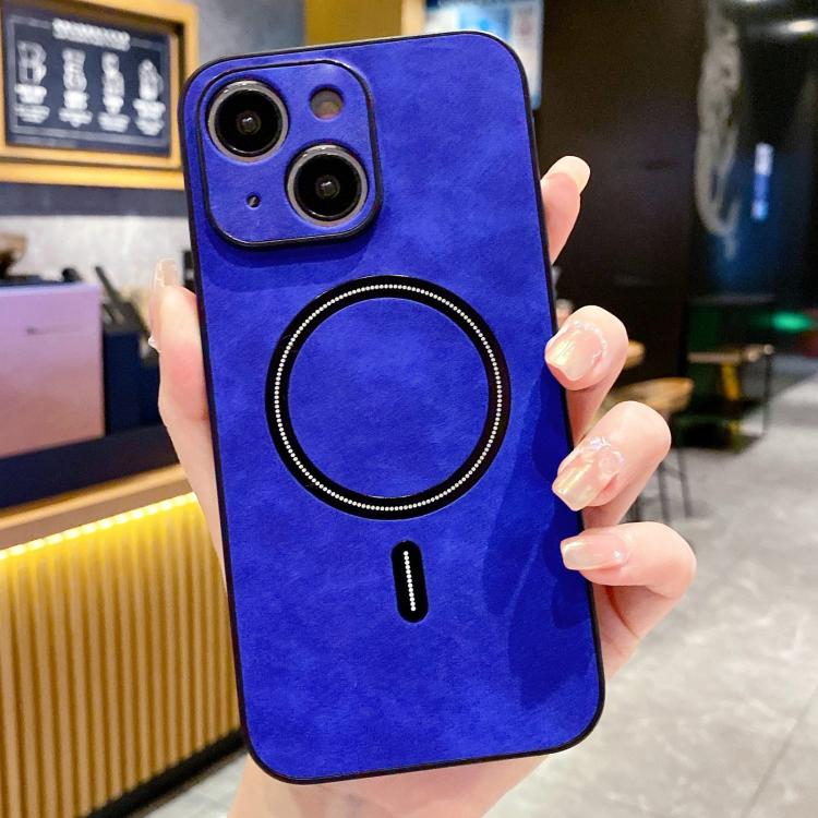 Funda magnética para teléfono de piel sintética de cordero, For iPhone 16 Pro, For iPhone 16 Plus, For iPhone 16, For iPhone 15 Pro Max, For iPhone 15 Pro, For iPhone 15 Plus, For iPhone 15, For iPhone 14 Plus