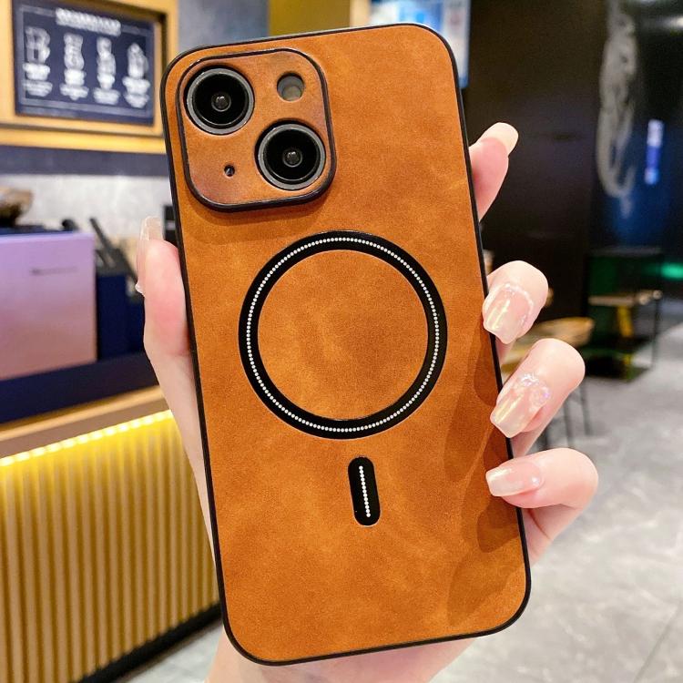 Funda magnética para teléfono de piel sintética de cordero, For iPhone 16 Pro, For iPhone 16 Plus, For iPhone 16, For iPhone 15 Pro Max, For iPhone 15 Pro, For iPhone 15 Plus, For iPhone 15, For iPhone 14 Plus