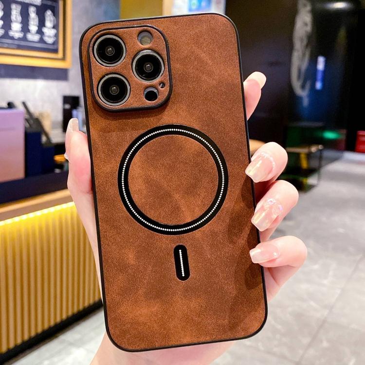 Funda magnética para teléfono de piel sintética de cordero, For iPhone 17e / 16e, For iPhone 17 Pro Max, For iPhone 17 Pro, For iPhone 17, For iPhone Air, For iPhone 16 Pro Max, For iPhone 16 Pro, For iPhone 16 Plus