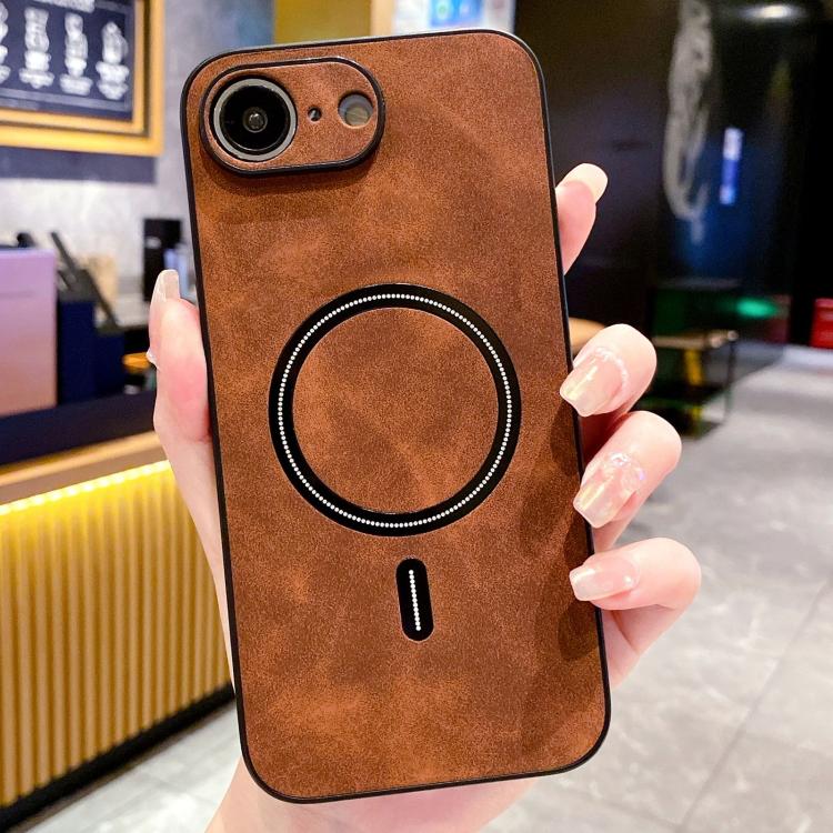 Funda magnética para teléfono de piel sintética de cordero, For iPhone 17e / 16e, For iPhone 17 Pro Max, For iPhone 17 Pro, For iPhone 17, For iPhone Air, For iPhone 16 Pro Max, For iPhone 16 Pro, For iPhone 16 Plus