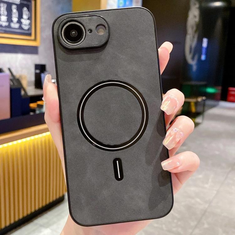 Funda magnética para teléfono de piel sintética de cordero, For iPhone 17e / 16e, For iPhone 17 Pro Max, For iPhone 17 Pro, For iPhone 17, For iPhone Air, For iPhone 16 Pro Max, For iPhone 16 Pro, For iPhone 16 Plus