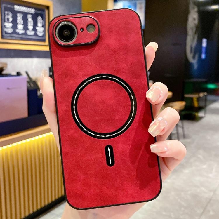 Funda magnética para teléfono de piel sintética de cordero, For iPhone 17e / 16e, For iPhone 17 Pro Max, For iPhone 17 Pro, For iPhone 17, For iPhone Air, For iPhone 16 Pro Max, For iPhone 16 Pro, For iPhone 16 Plus