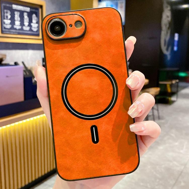 Funda magnética para teléfono de piel sintética de cordero, For iPhone 17e / 16e, For iPhone 17 Pro Max, For iPhone 17 Pro, For iPhone 17, For iPhone Air, For iPhone 16 Pro Max, For iPhone 16 Pro, For iPhone 16 Plus