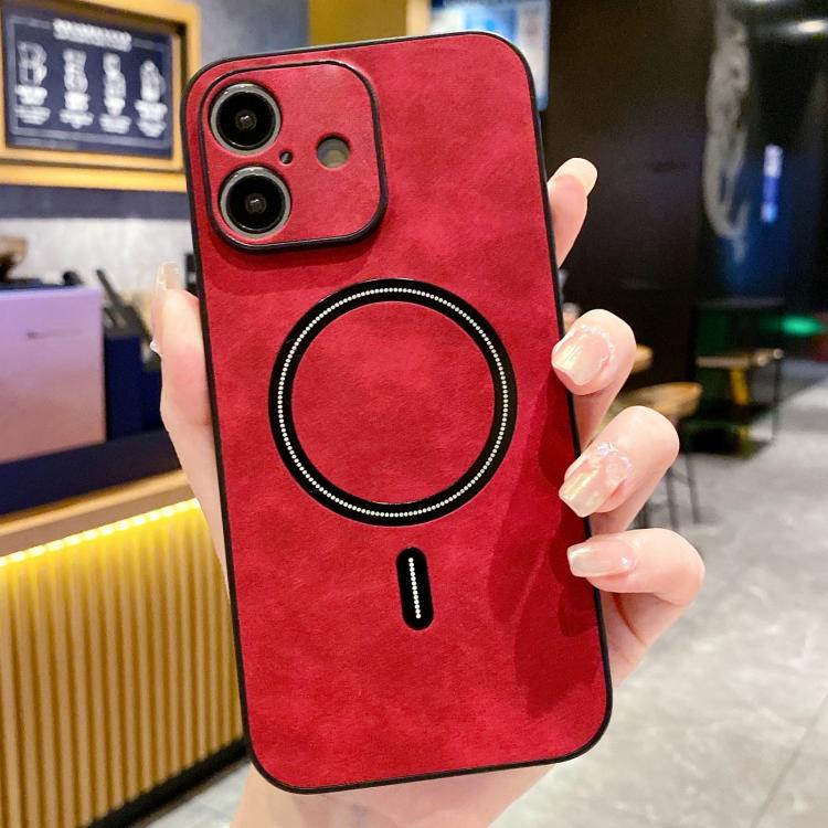 Funda magnética para teléfono de piel sintética de cordero, For iPhone 17e / 16e, For iPhone 17 Pro Max, For iPhone 17 Pro, For iPhone 17, For iPhone Air, For iPhone 16 Pro Max, For iPhone 16 Pro, For iPhone 16 Plus
