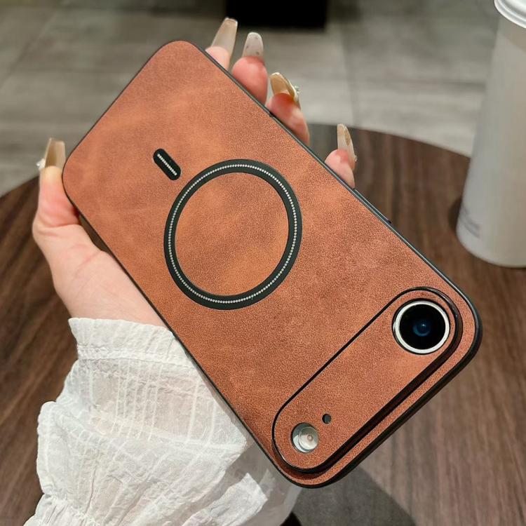 Funda magnética para teléfono de piel sintética de cordero, For iPhone 17e / 16e, For iPhone 17 Pro Max, For iPhone 17 Pro, For iPhone 17, For iPhone Air, For iPhone 16 Pro Max, For iPhone 16 Pro, For iPhone 16 Plus