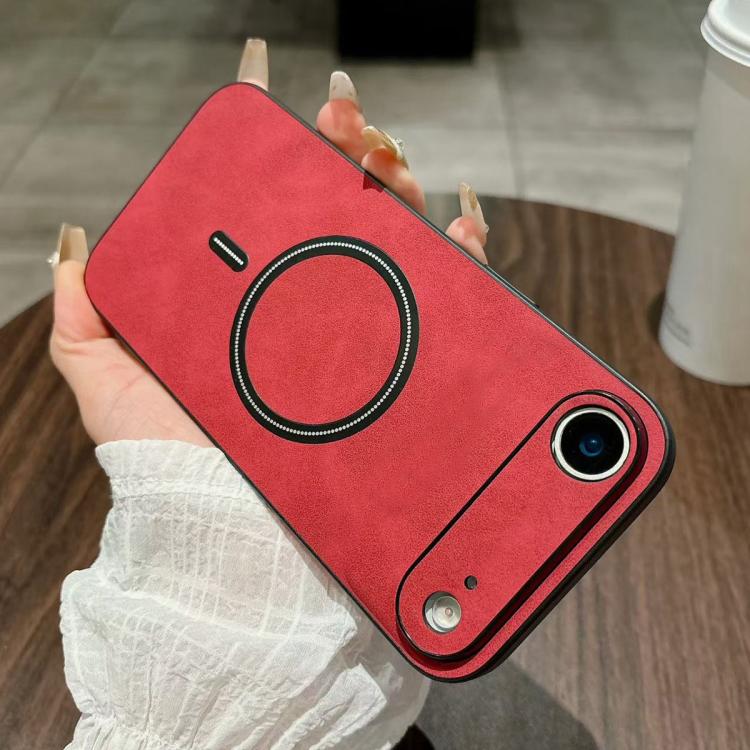 Funda magnética para teléfono de piel sintética de cordero, For iPhone 17e / 16e, For iPhone 17 Pro Max, For iPhone 17 Pro, For iPhone 17, For iPhone Air, For iPhone 16 Pro Max, For iPhone 16 Pro, For iPhone 16 Plus