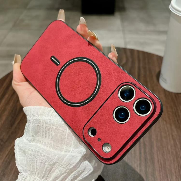 Funda magnética para teléfono de piel sintética de cordero, For iPhone 17e / 16e, For iPhone 17 Pro Max, For iPhone 17 Pro, For iPhone 17, For iPhone Air, For iPhone 16 Pro Max, For iPhone 16 Pro, For iPhone 16 Plus