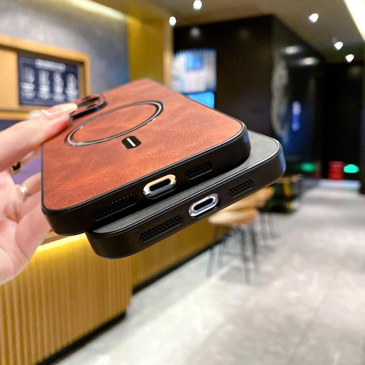 Funda magnética para teléfono de piel sintética de cordero, For iPhone 17e / 16e, For iPhone 17 Pro Max, For iPhone 17 Pro, For iPhone 17, For iPhone Air, For iPhone 16 Pro Max, For iPhone 16 Pro, For iPhone 16 Plus